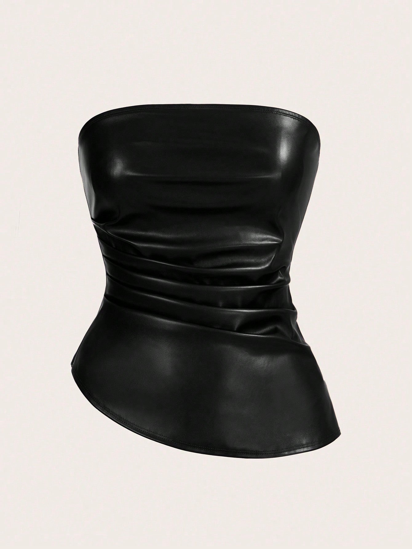 Siren Gaze – Top Bustier Asymétrique Drapé pour Femme