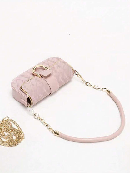 ChicMinimal – Sac à bandoulière carré en cuir avec design épuré et bandoulière ajustable