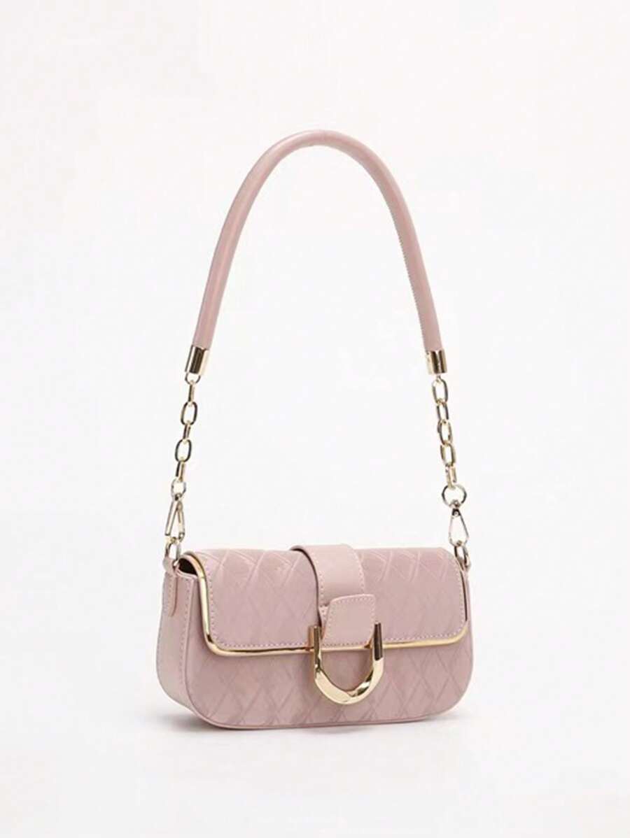 ChicMinimal – Sac à bandoulière carré en cuir avec design épuré et bandoulière ajustable