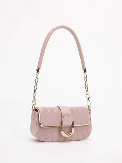 ChicMinimal – Sac à bandoulière carré en cuir avec design épuré et bandoulière ajustable