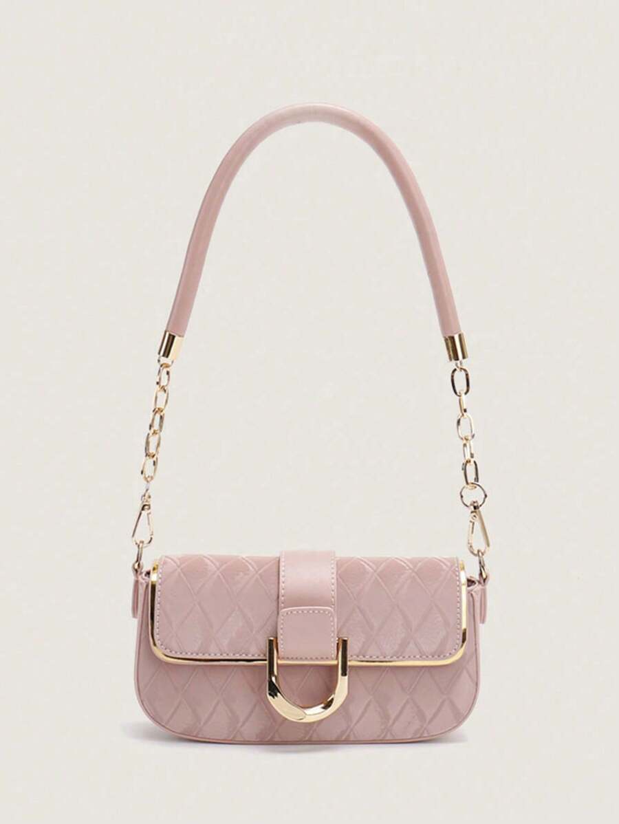 ChicMinimal – Sac à bandoulière carré en cuir avec design épuré et bandoulière ajustable