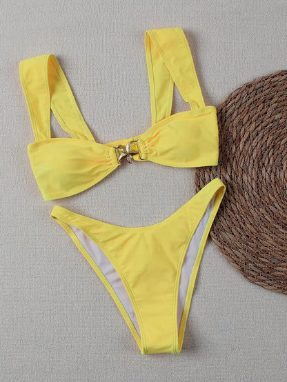 ATYWS – Bikini femme avec décoration étoile de mer et coupe sexy
