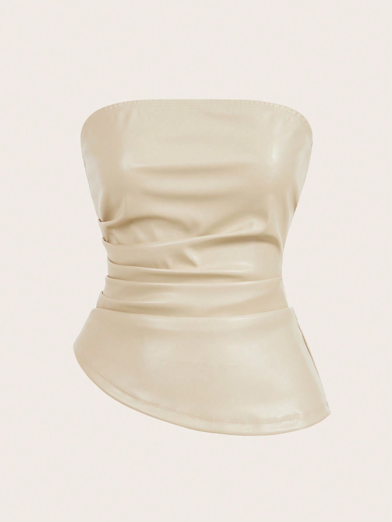 Siren Gaze – Top Bustier Asymétrique Drapé pour Femme