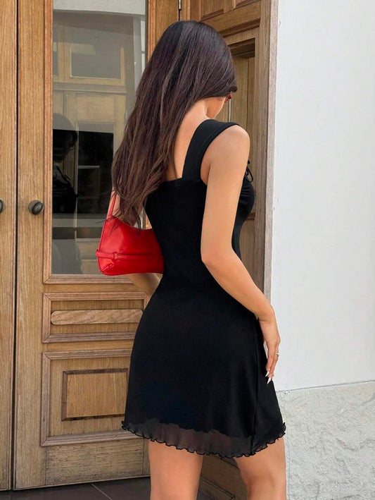 SHEIN EZwear - Robe Mini Élégante Sans Manches