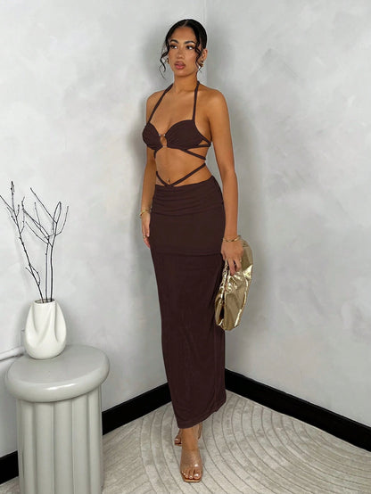 Ensemble Haut Court et Jupe Crayon