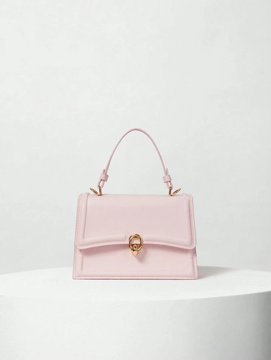 Sac à Main Élégant à Rabat Rétro en PU – Spécial Saint-Valentin