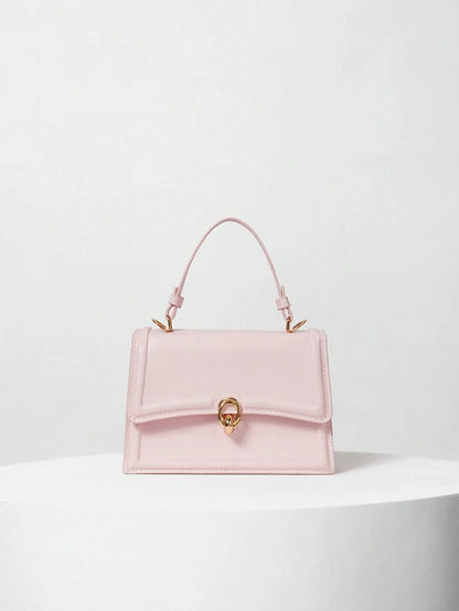 Sac à Main Élégant à Rabat Rétro en PU – Spécial Saint-Valentin