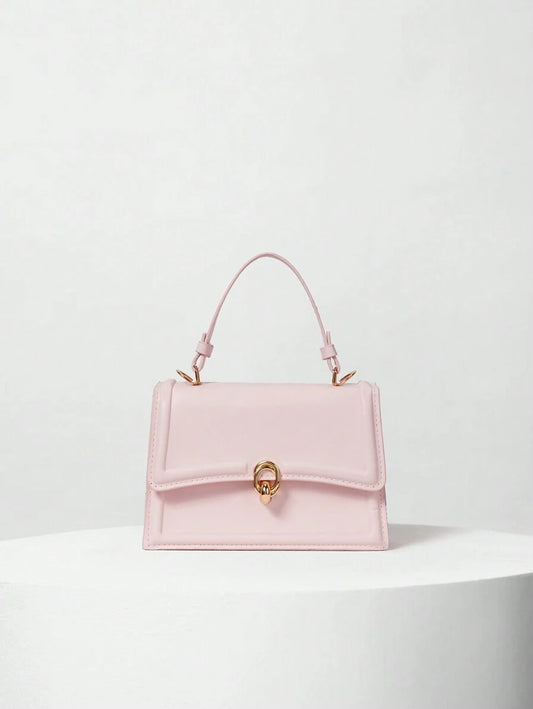 Sac à Main Élégant à Rabat Rétro en PU – Spécial Saint-Valentin