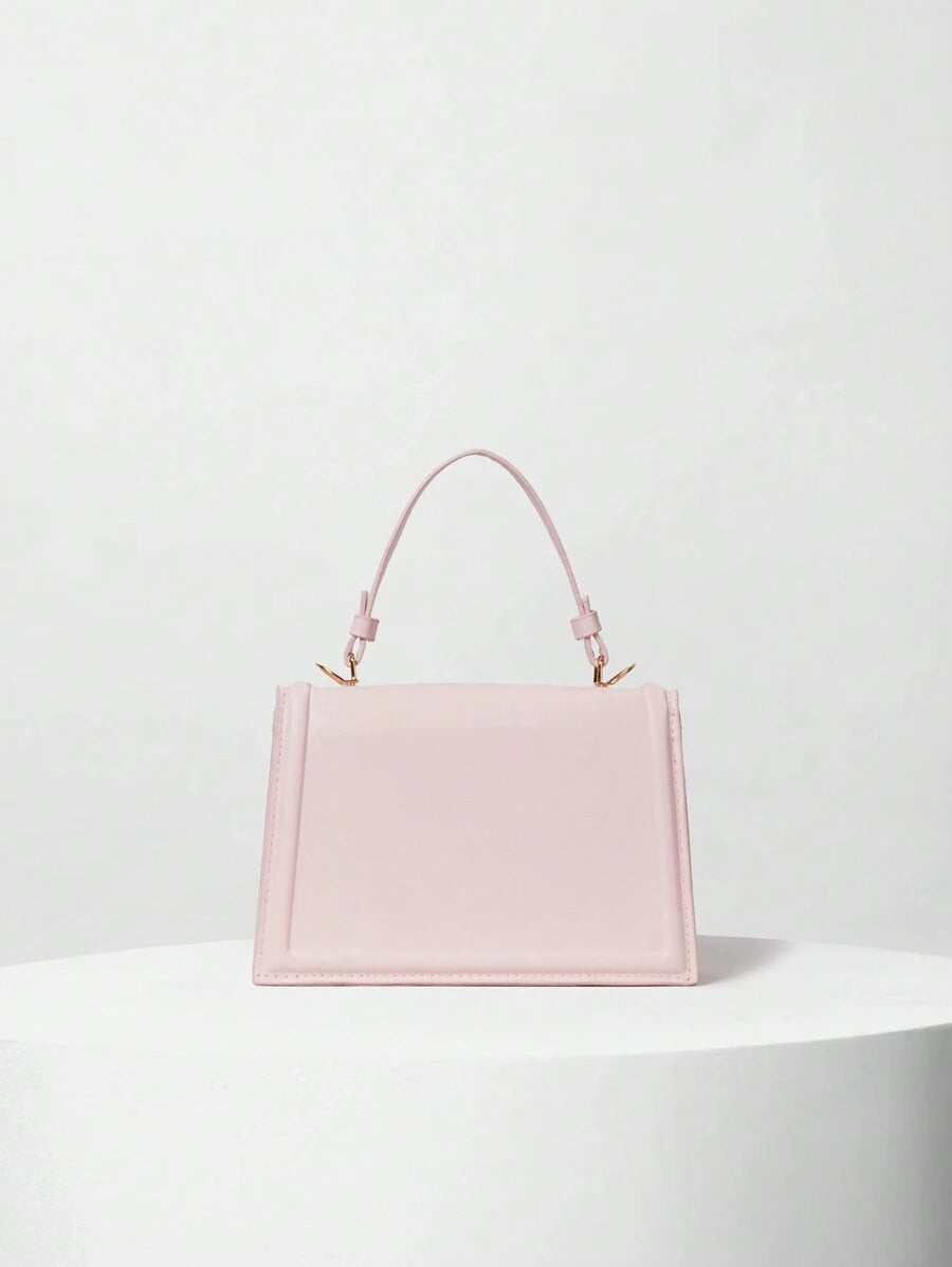 Sac à Main Élégant à Rabat Rétro en PU – Spécial Saint-Valentin