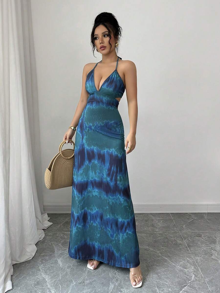 Chiquease – Robe d’été à col en V et coupe évasée