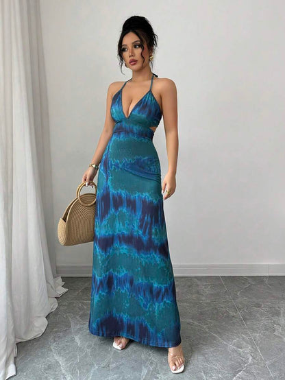 Chiquease – Robe d’été à col en V et coupe évasée