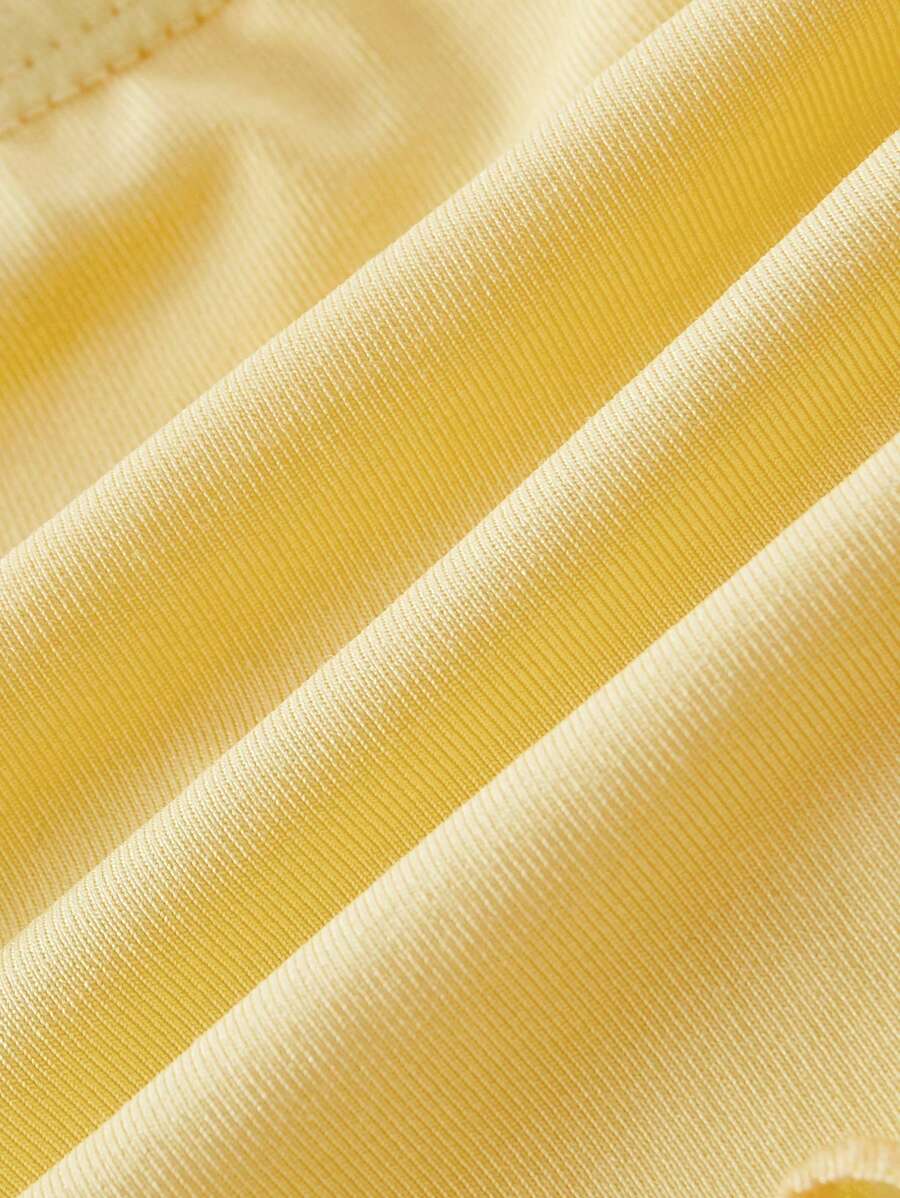 SHEIN MOD – Débardeur court côtelé à col ras-du-cou et dos nu
