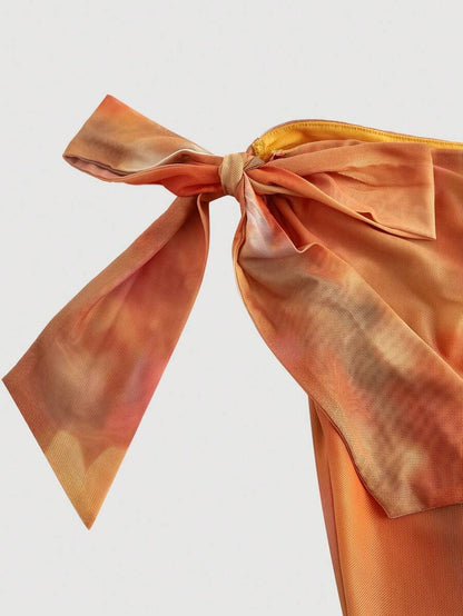 SHEIN MOD – Robe d'été asymétrique avec imprimé floral et coupe élégante