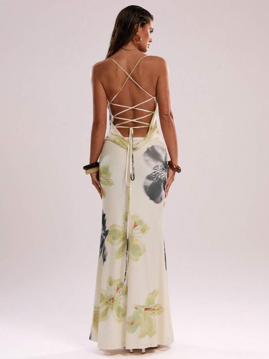 SHEIN BAE – Robe d'été sans manches en coton avec design fluide et coupe décontractée