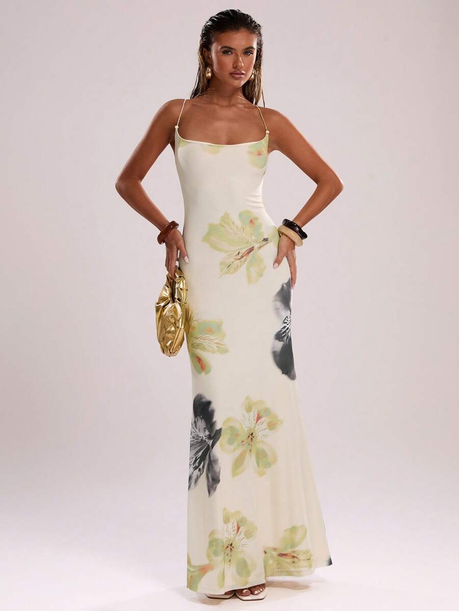 SHEIN BAE – Robe d'été sans manches en coton avec design fluide et coupe décontractée