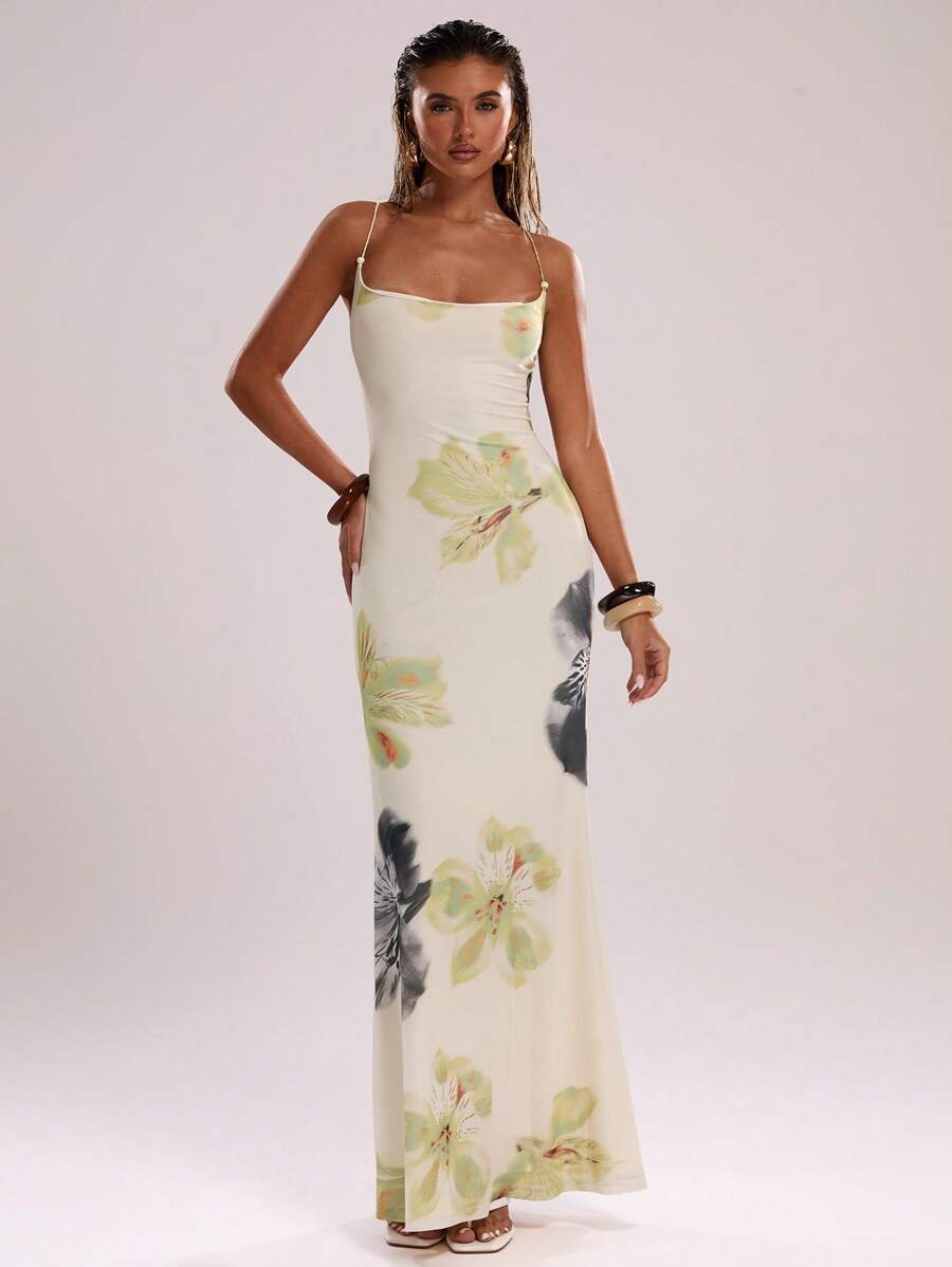 SHEIN BAE – Robe d'été sans manches en coton avec design fluide et coupe décontractée