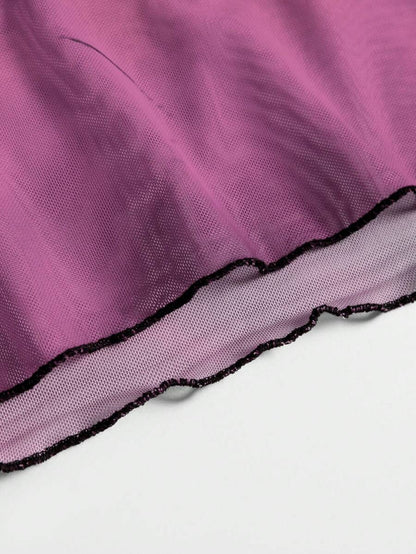 INAWLY – Top drapé au cou en tissu léger pour l'été