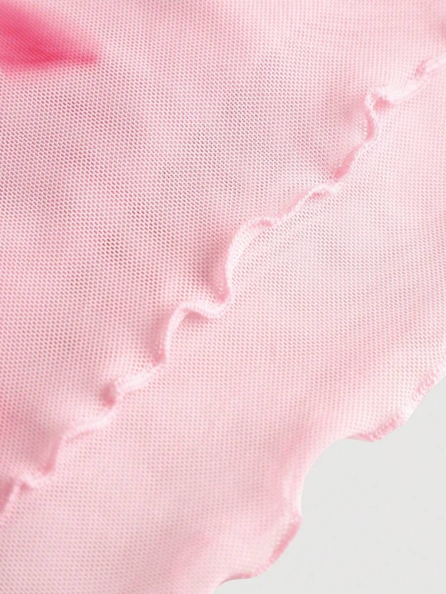 SHEIN MOD – Top bandeau imprimé floral en tissu léger et coupe décontractée