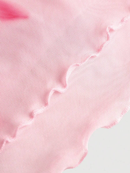 SHEIN MOD – Top bandeau imprimé floral en tissu léger et coupe décontractée