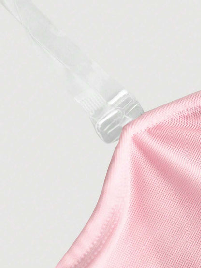 SHEIN MOD – Top bandeau imprimé floral en tissu léger et coupe décontractée