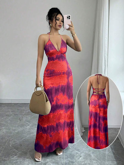 Chiquease – Robe d’été à col en V et coupe évasée