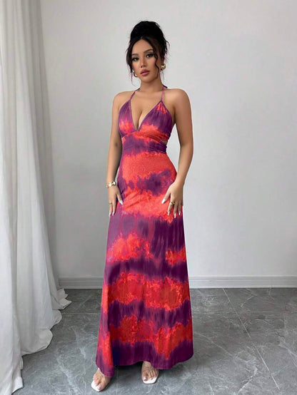 Chiquease – Robe d’été à col en V et coupe évasée