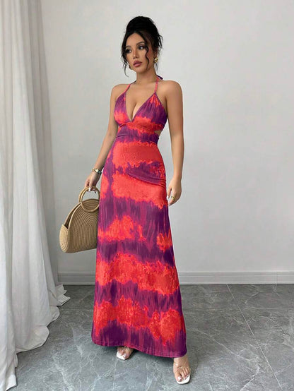 Chiquease – Robe d’été à col en V et coupe évasée