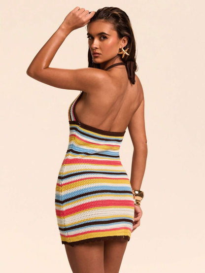 SHEIN BAE – Robe sexy sans manches à bretelles spaghetti et coupe fluide