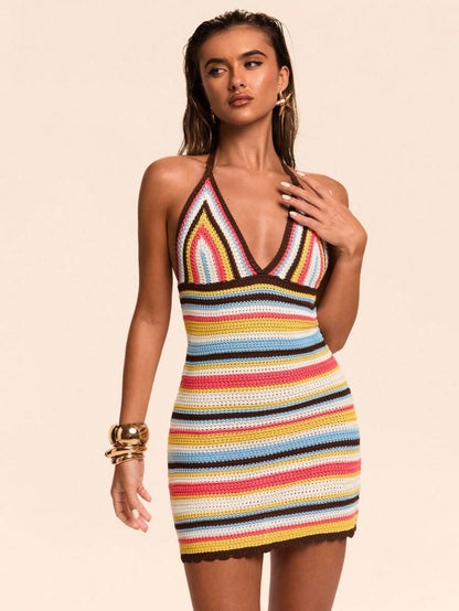 SHEIN BAE – Robe sexy sans manches à bretelles spaghetti et coupe fluide