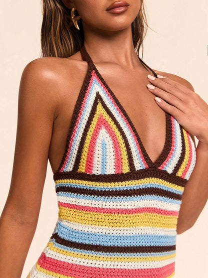 SHEIN BAE – Robe sexy sans manches à bretelles spaghetti et coupe fluide