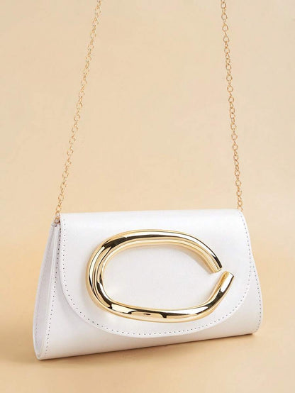 Sac de soirée en velours – Bandoulière chaîne amovible pour événements festifs