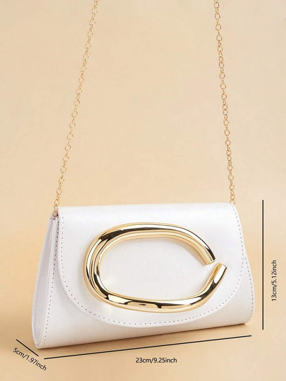 Sac de soirée en velours – Bandoulière chaîne amovible pour événements festifs