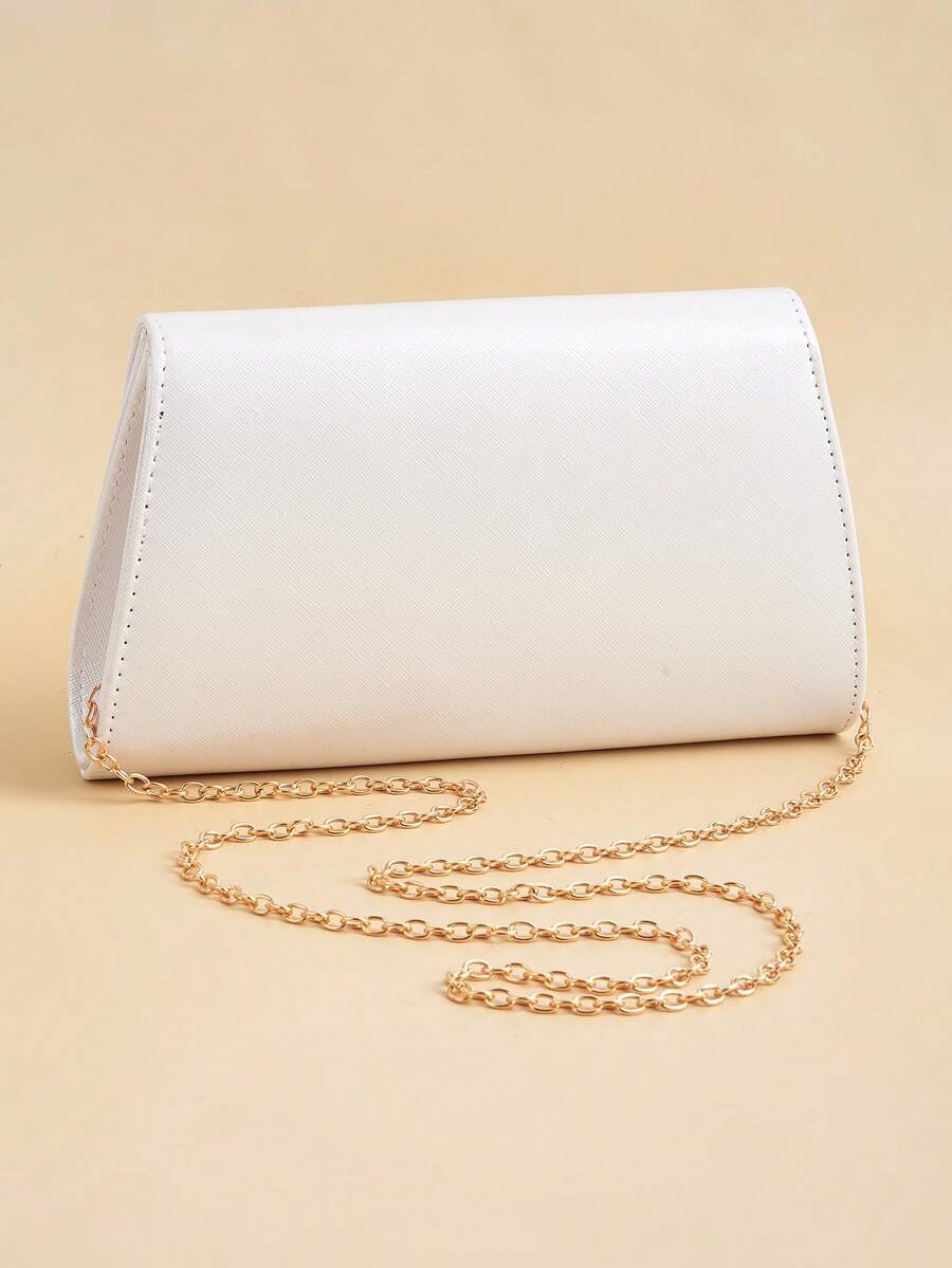 Sac de soirée en velours – Bandoulière chaîne amovible pour événements festifs
