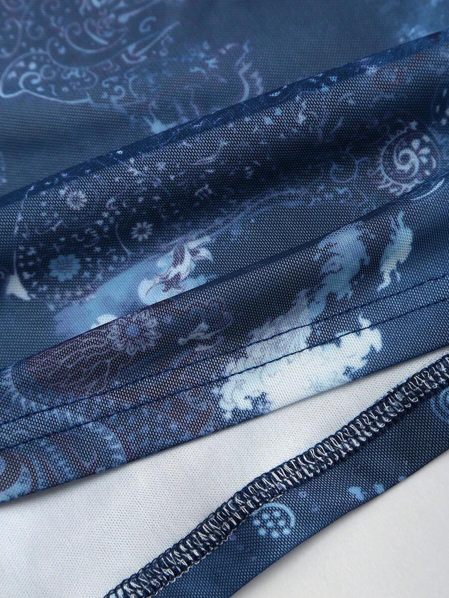 Sweetra – Robe mini rétro à col drapé en tissu léger et coupe fluide