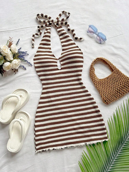 Soleia – Robe mini sans bretelles à épaules dénudées et dos nu