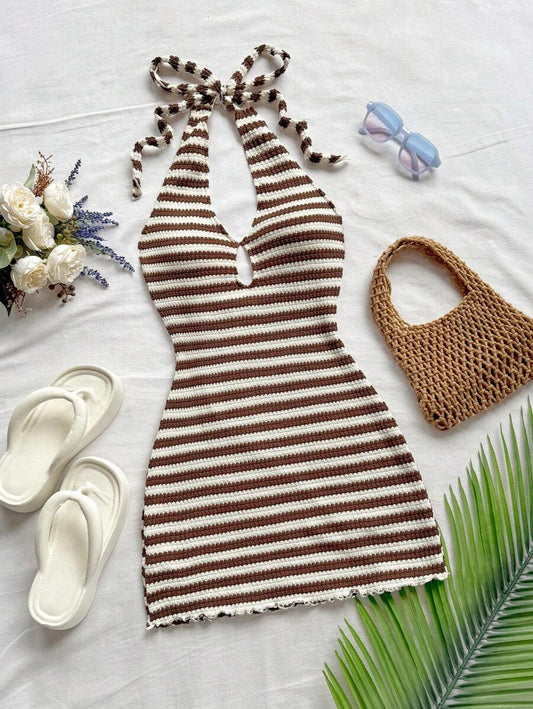 Soleia – Robe mini sans bretelles à épaules dénudées et dos nu