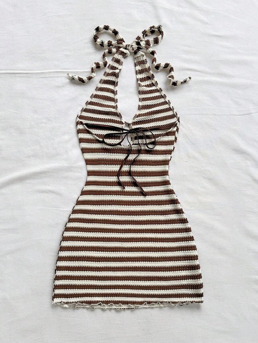 Soleia – Robe mini sans bretelles à épaules dénudées et dos nu