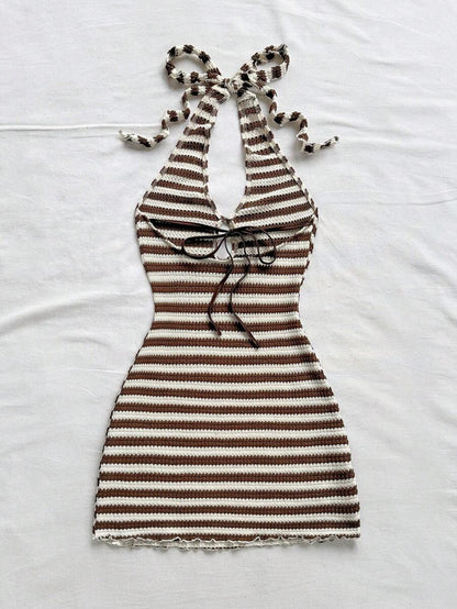 Soleia – Robe mini sans bretelles à épaules dénudées et dos nu