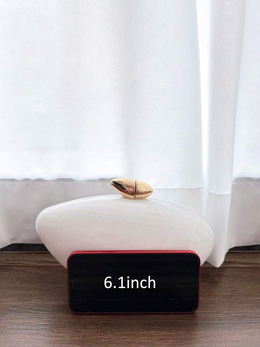 SHEIN MarbleBox – Sac de soirée en marbre avec chaîne métallique et design vintage