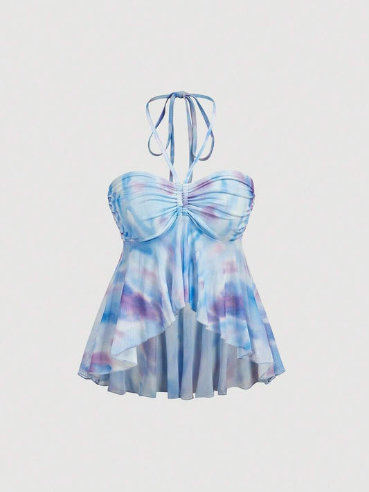SHEIN MOD – Débardeur sans manches tie-dye en coton pour vacances