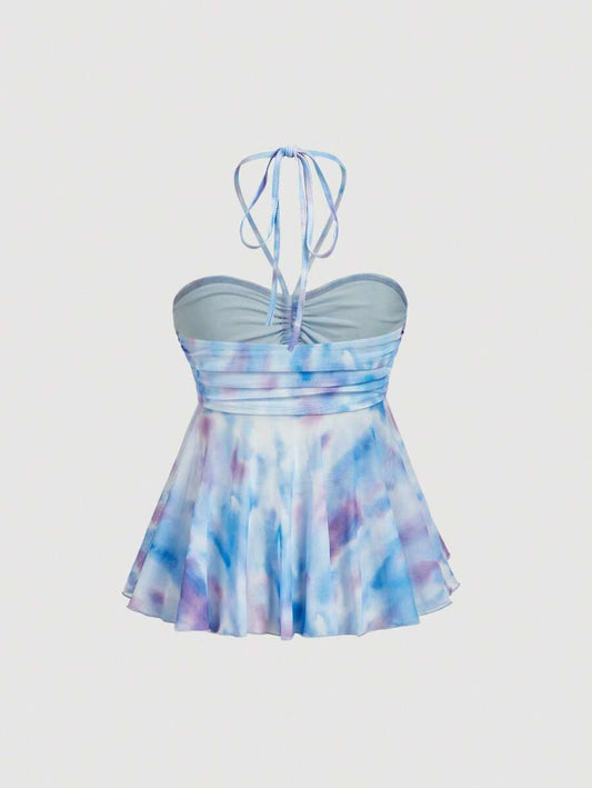SHEIN MOD – Débardeur sans manches tie-dye en coton pour vacances