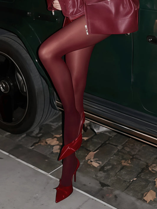 1 paire de Collants de mode – Matière douce, coupe ajustée, design élégant