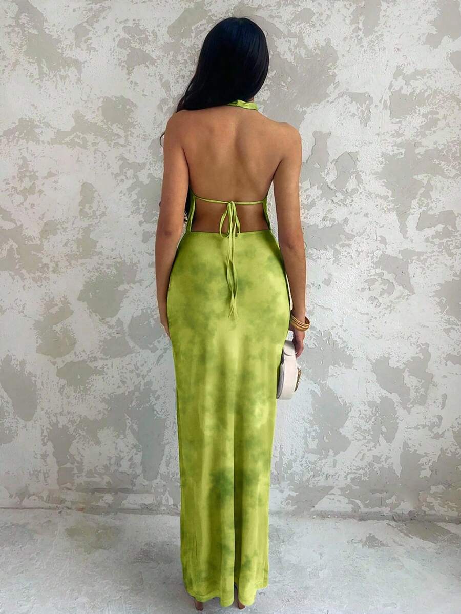 Glamine – Robe d'été avec décoration de coquillages et col ras-du-cou