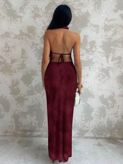 Glamine – Robe à encolure ras-du-cou avec décoration coquillage et motif floral aléatoire