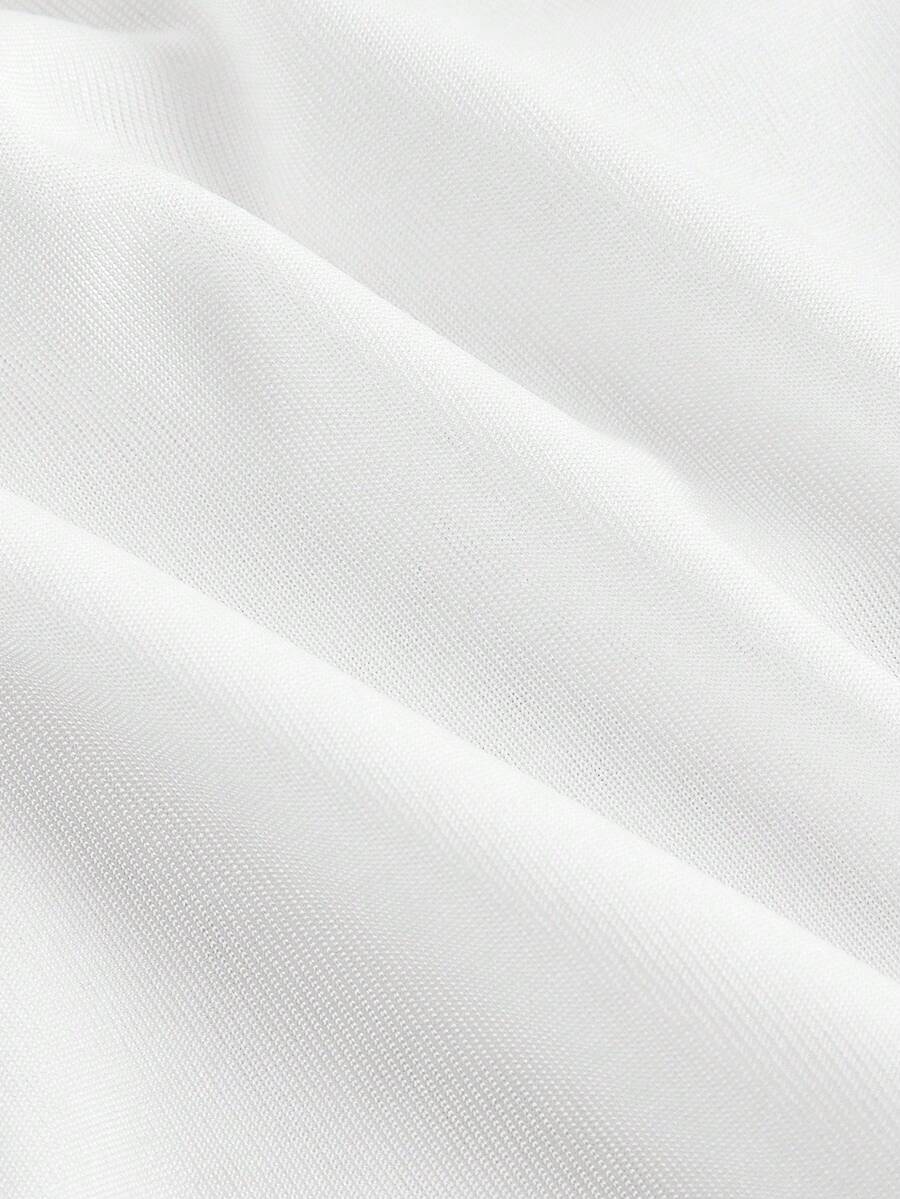 SHEIN MOD – Débardeur dos nu avec décoration métallique et style tropical