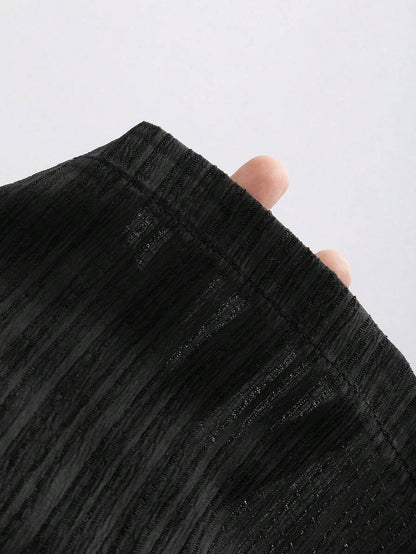 Sweetra – Ensemble décontracté en coupe ample avec jambes larges et lien ajustable