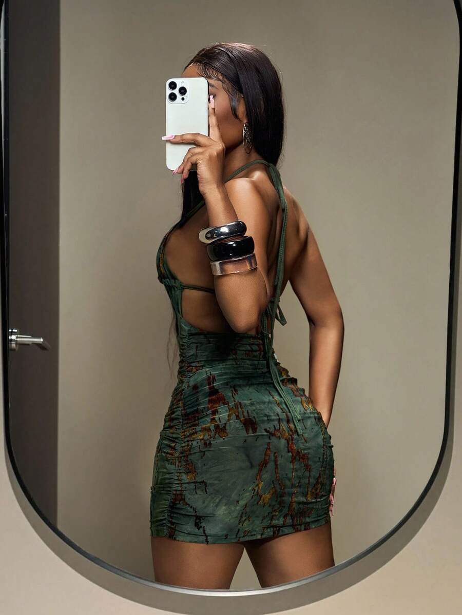 Slaydiva – Robe décontracté à col ras-du-cou et découpe avant pour un style estival