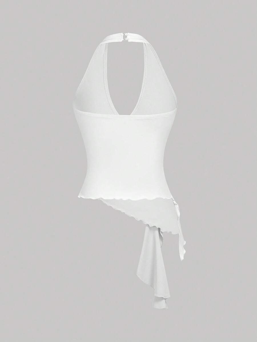 SHEIN MOD – Débardeur asymétrique à boucle métallique décontracté