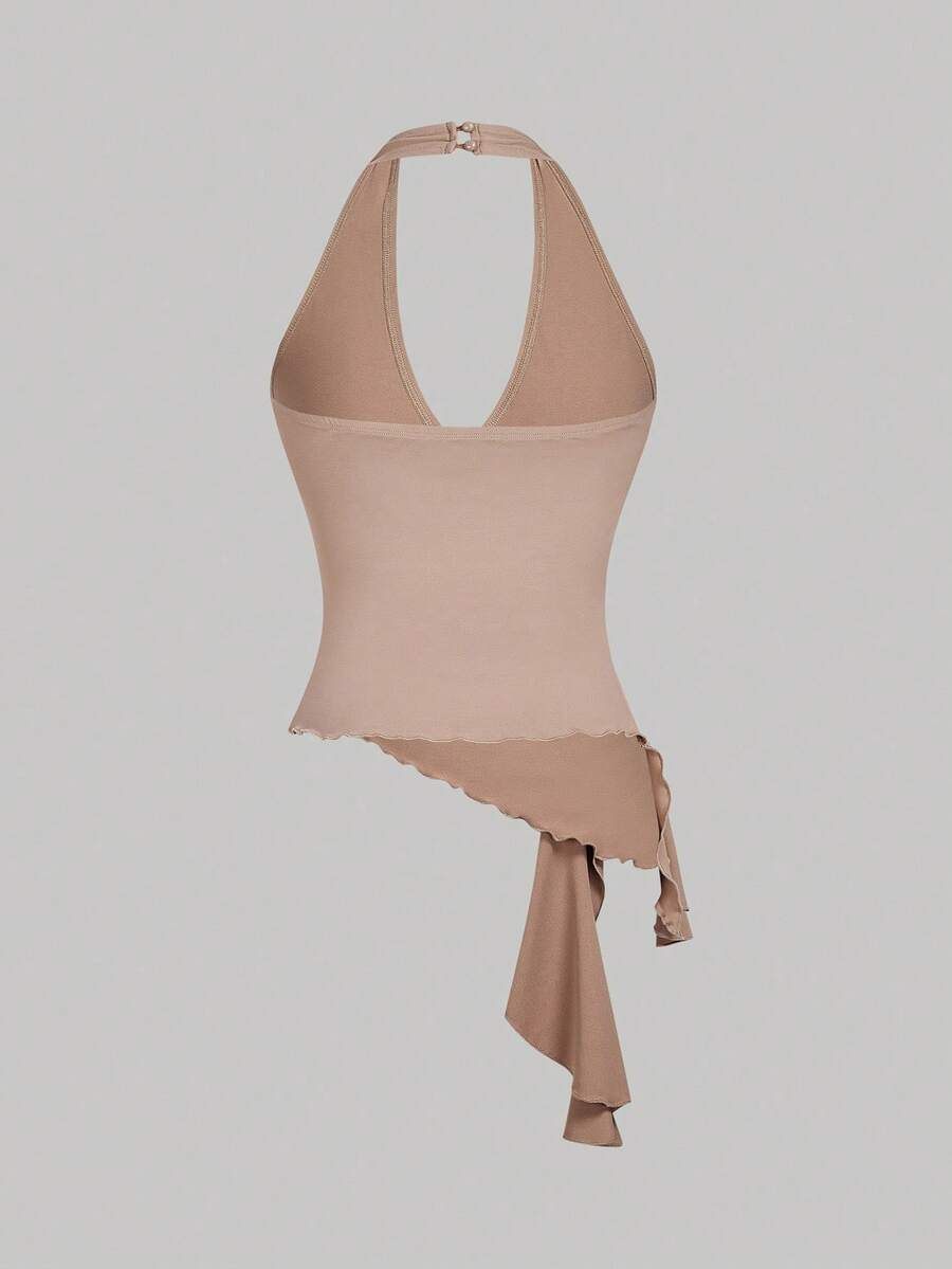 SHEIN MOD – Débardeur asymétrique à boucle métallique décontracté