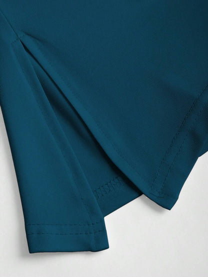 Sweetra – Lot de 3 t-shirts asymétrique en coton avec coupe décontractée et design moderne